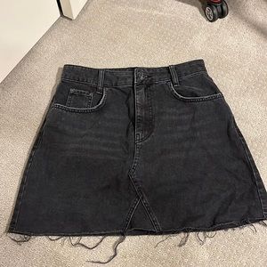 Black Denim skirt
